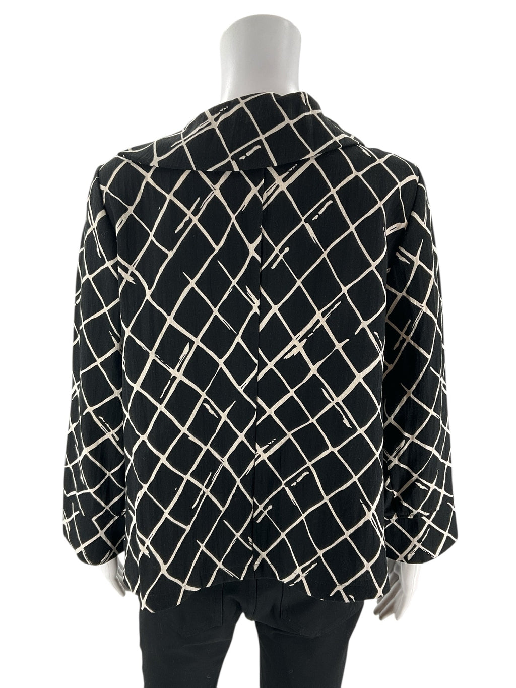 Habitat -  black/white Diamond Pre-Owned Ladies Casual Top - Size XS