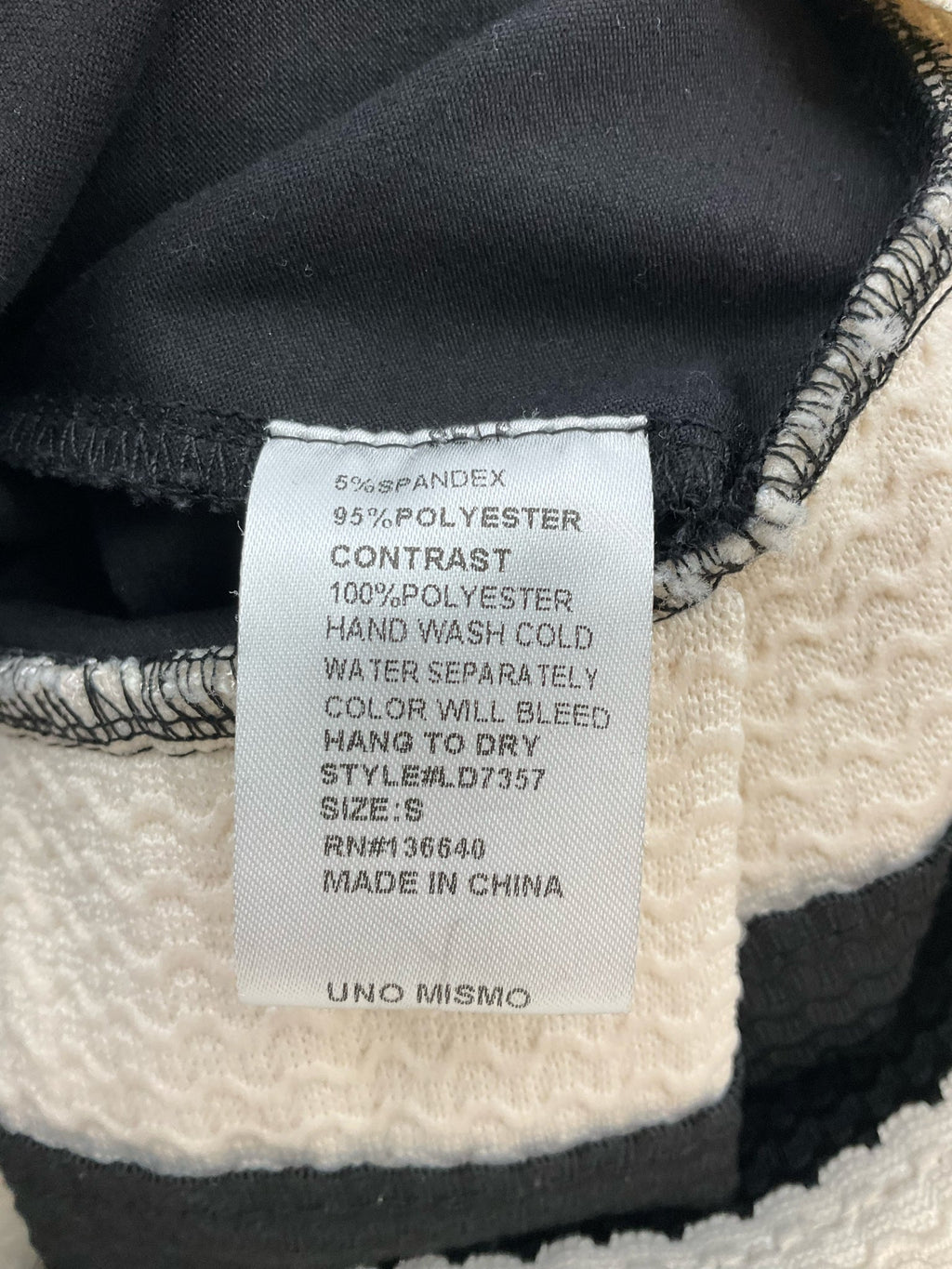 Latiste Black/White Pre-Owned Ladies Dress - Size Small