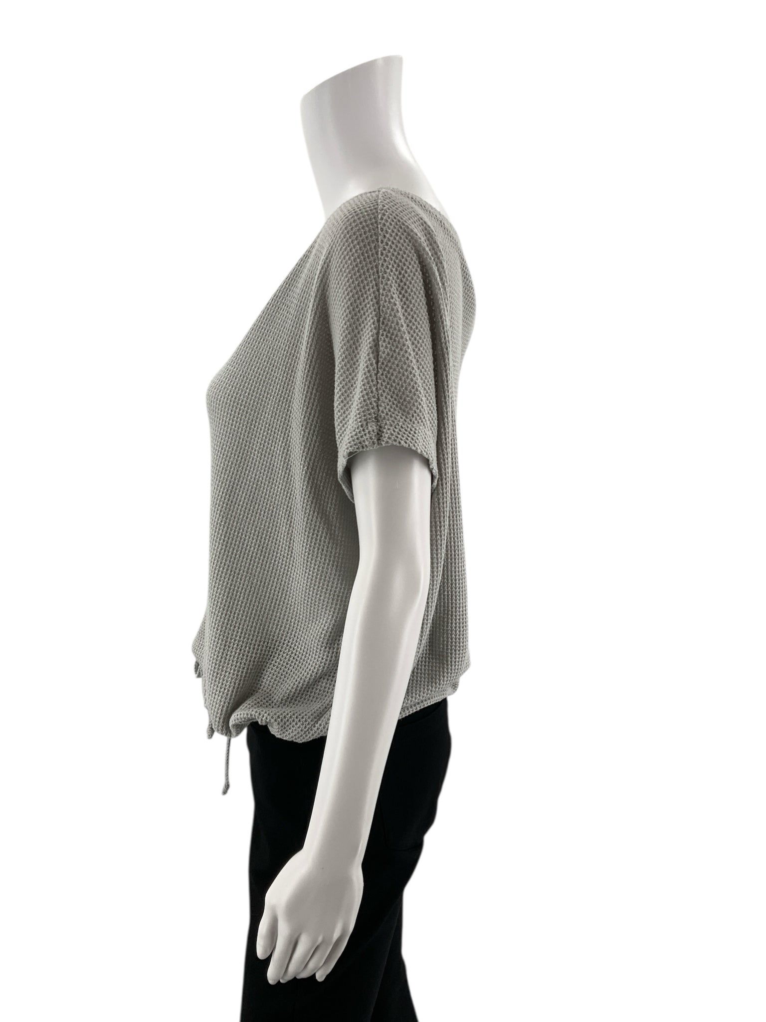 Dex - Gray Waffle Pre-Owned Ladies Top - Size Small