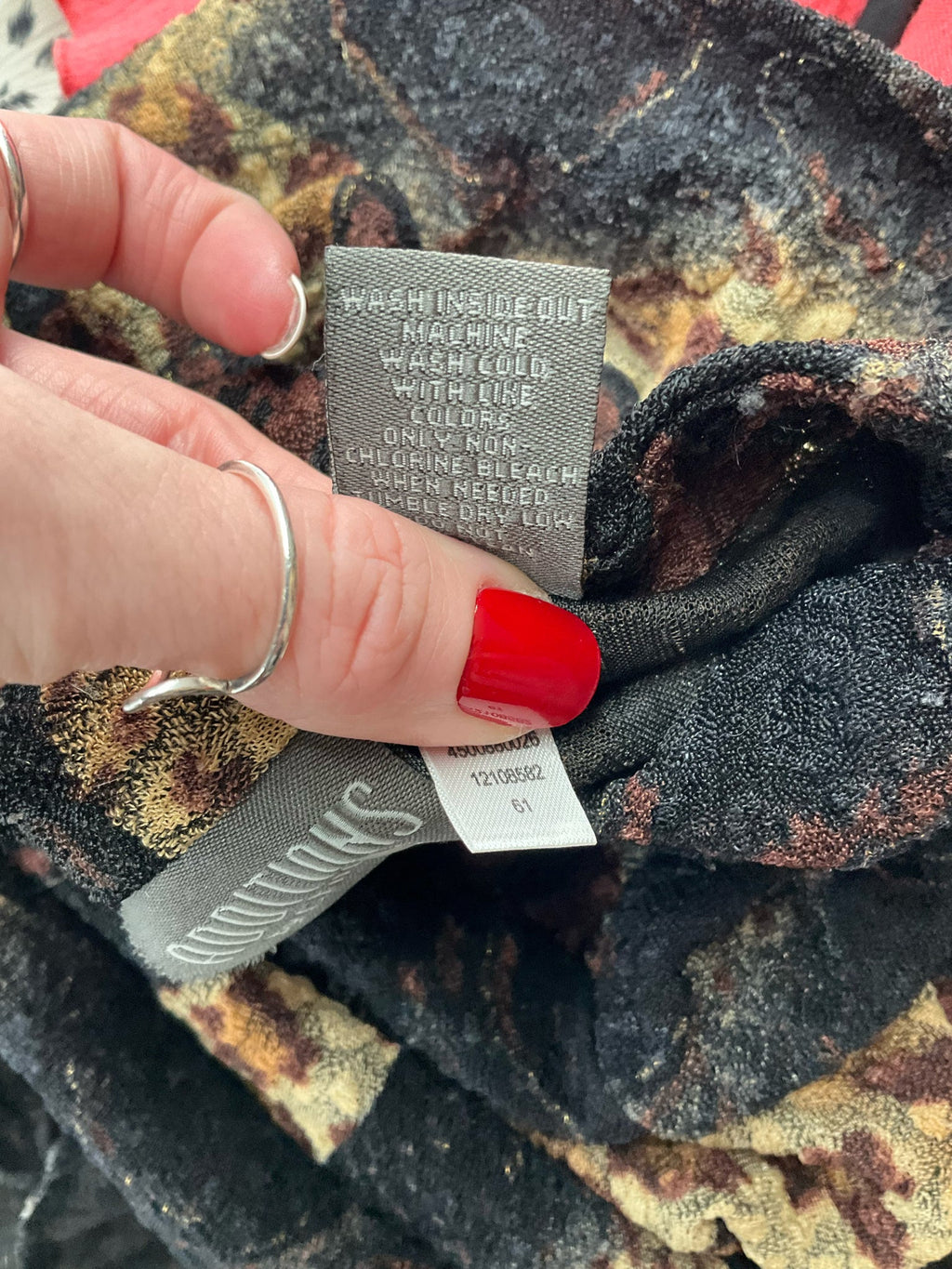 Additions - black/brown Print Pre-Owned Ladies Casual Top - Size M