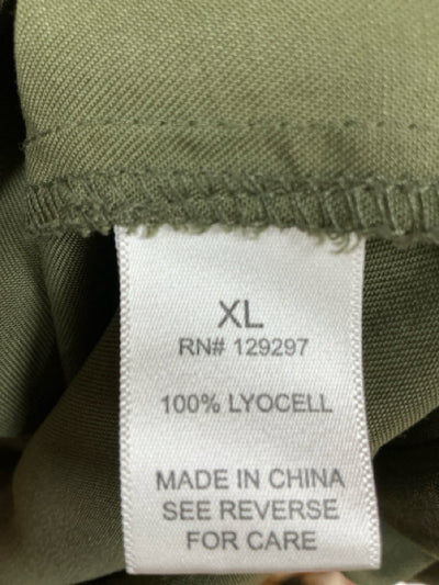 Iman Olive Solid Pre-Owned Ladies Top - Size XL