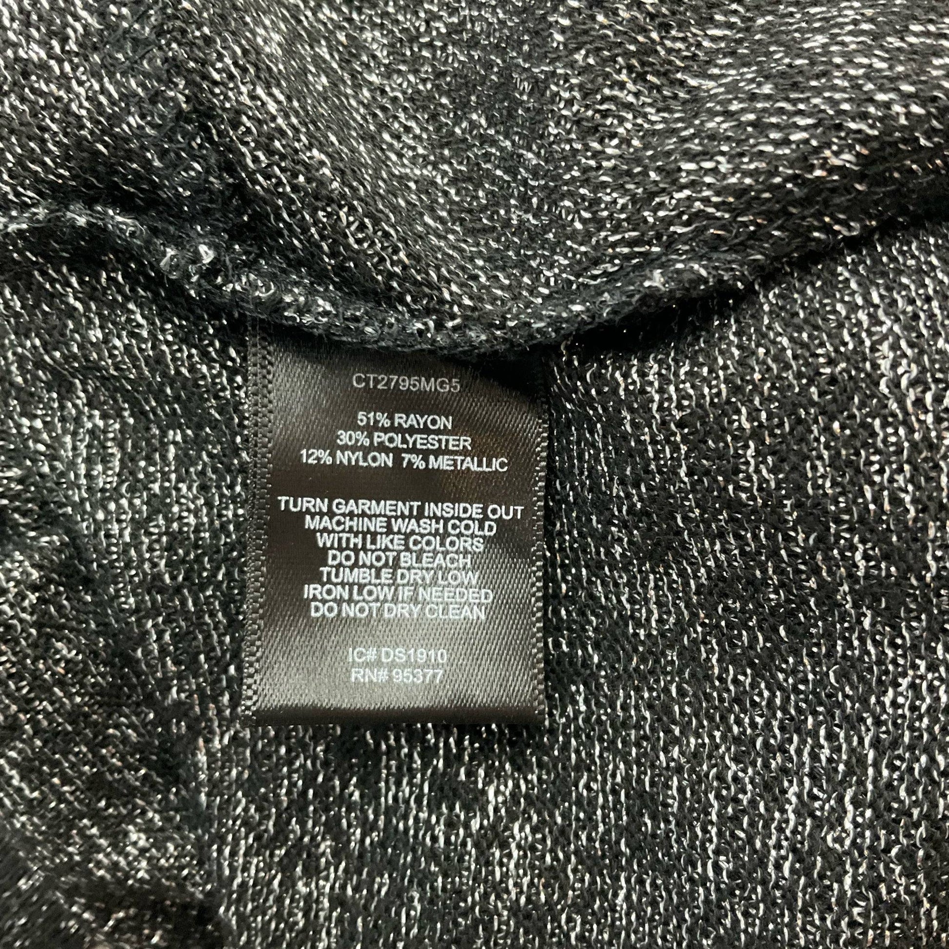 Sanctuary Black/Silver Sparkle Pre-Owned Ladies New with Tags Top - Size Small - Margaret’s Fine Consignment