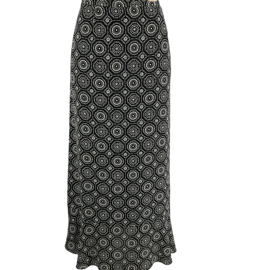 Harolds black/tan Print Pre-Owned Ladies Skirt - Size 14