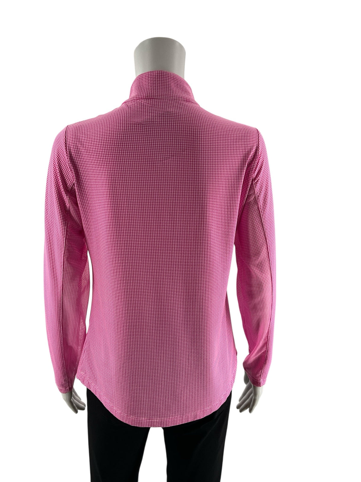 IBKUL White/Pink Checkered Pre-Owned Ladies Jacket - Size Small