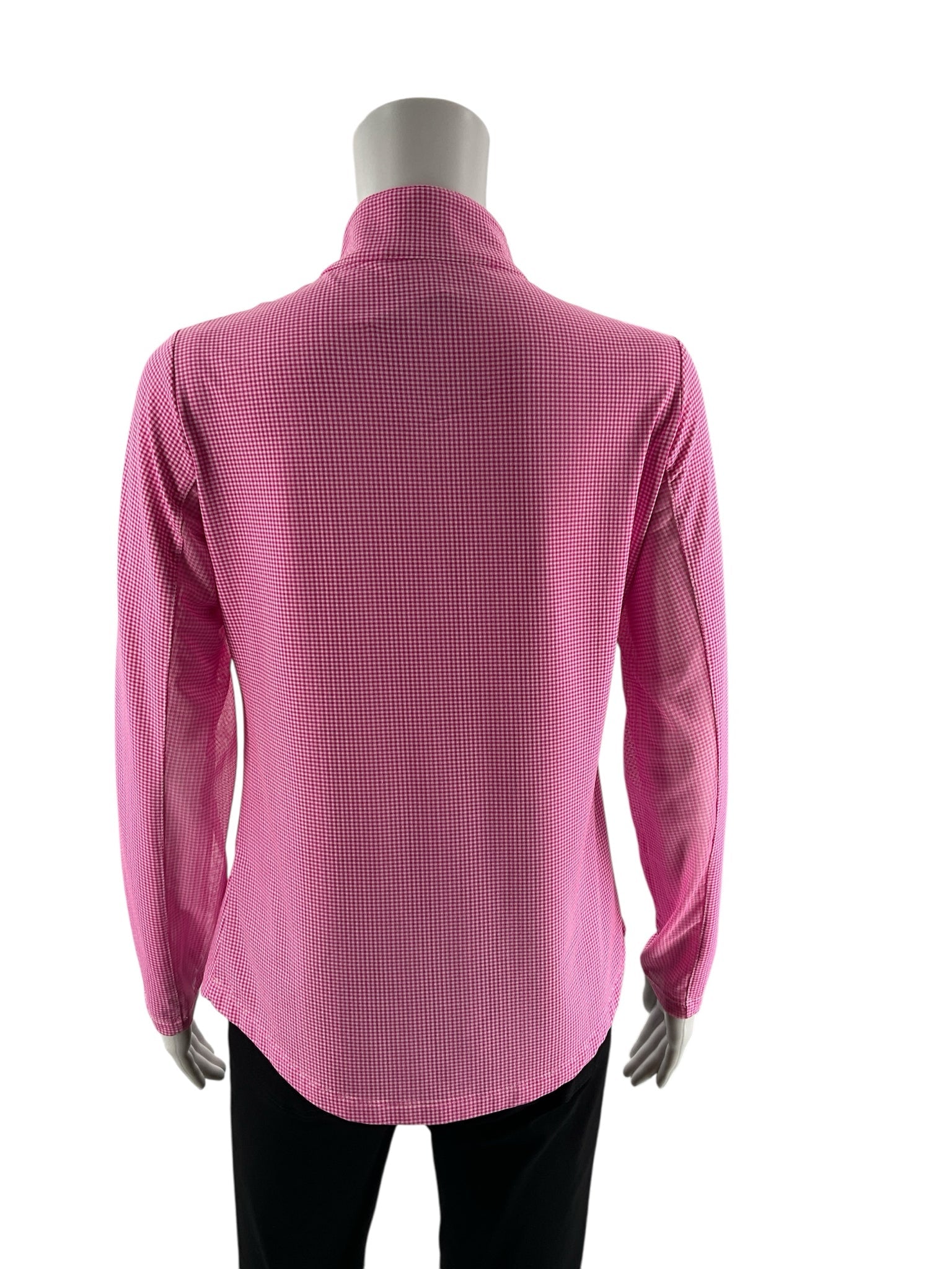 IBKUL White/Pink Checkered Pre-Owned Ladies Jacket - Size Small