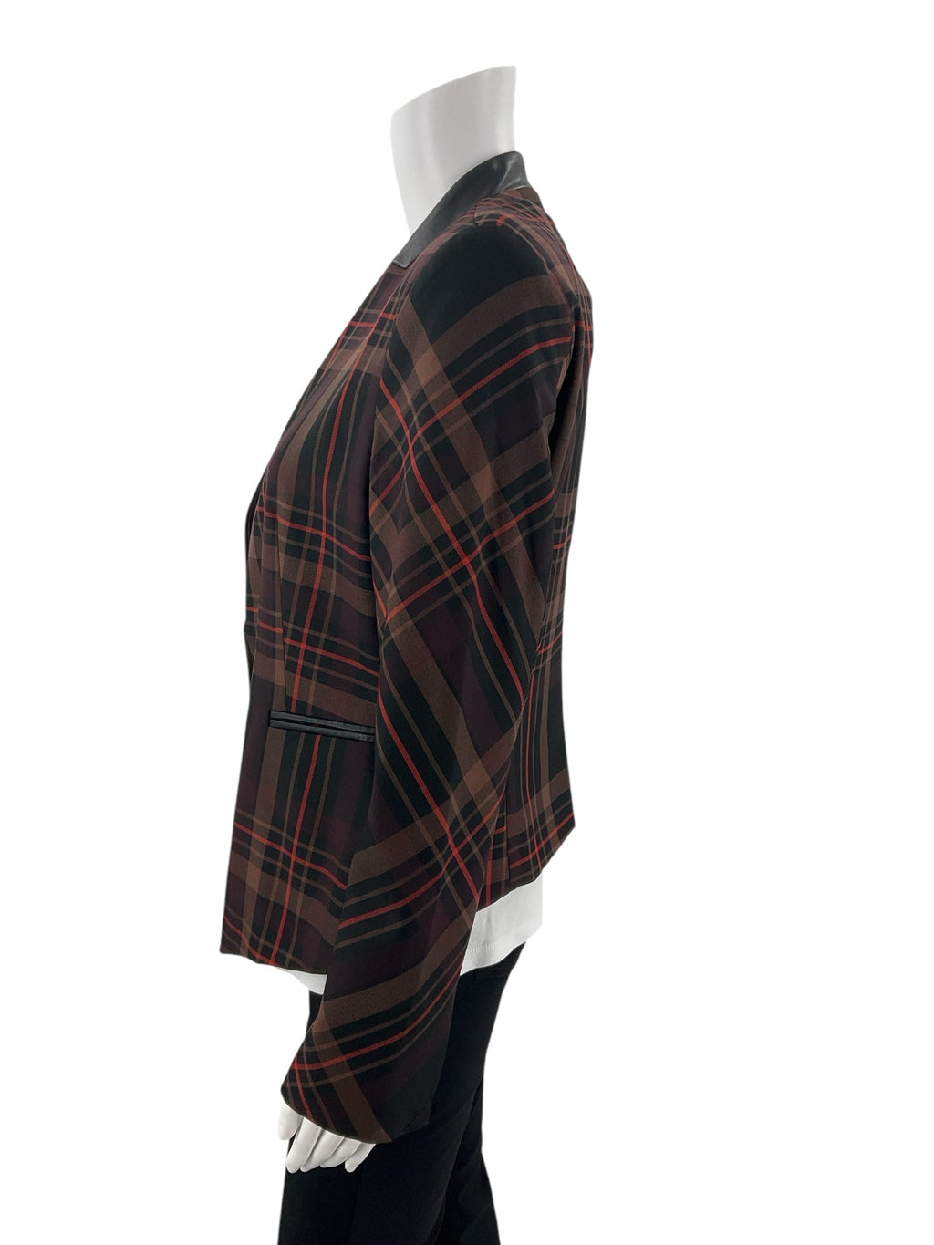7th Avenue Brown/Black/Red Pre-Owned Ladies Blazer -  Size 6