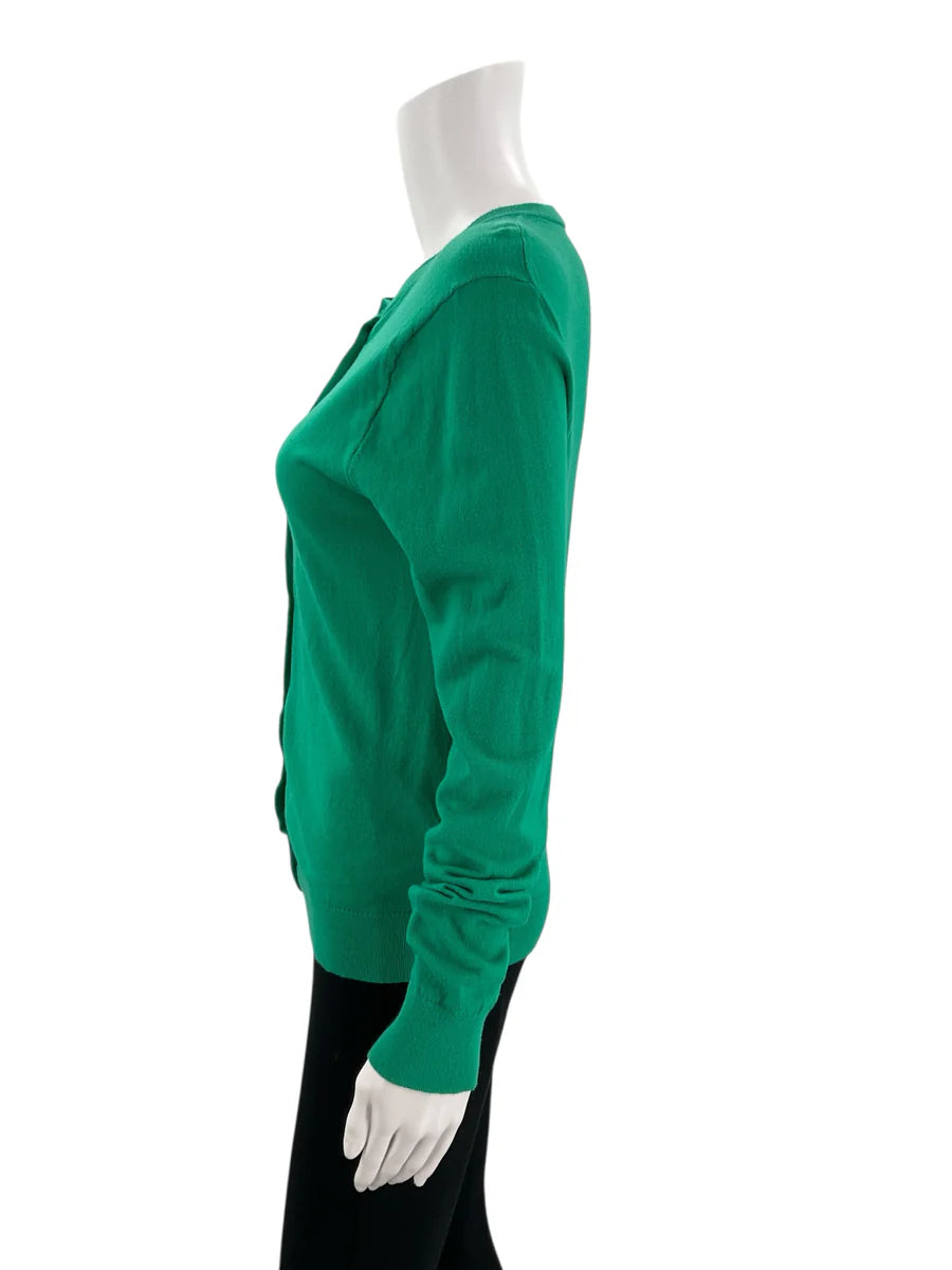 J Crew Green Solid Pre-Owned Ladies Top - Size Medium