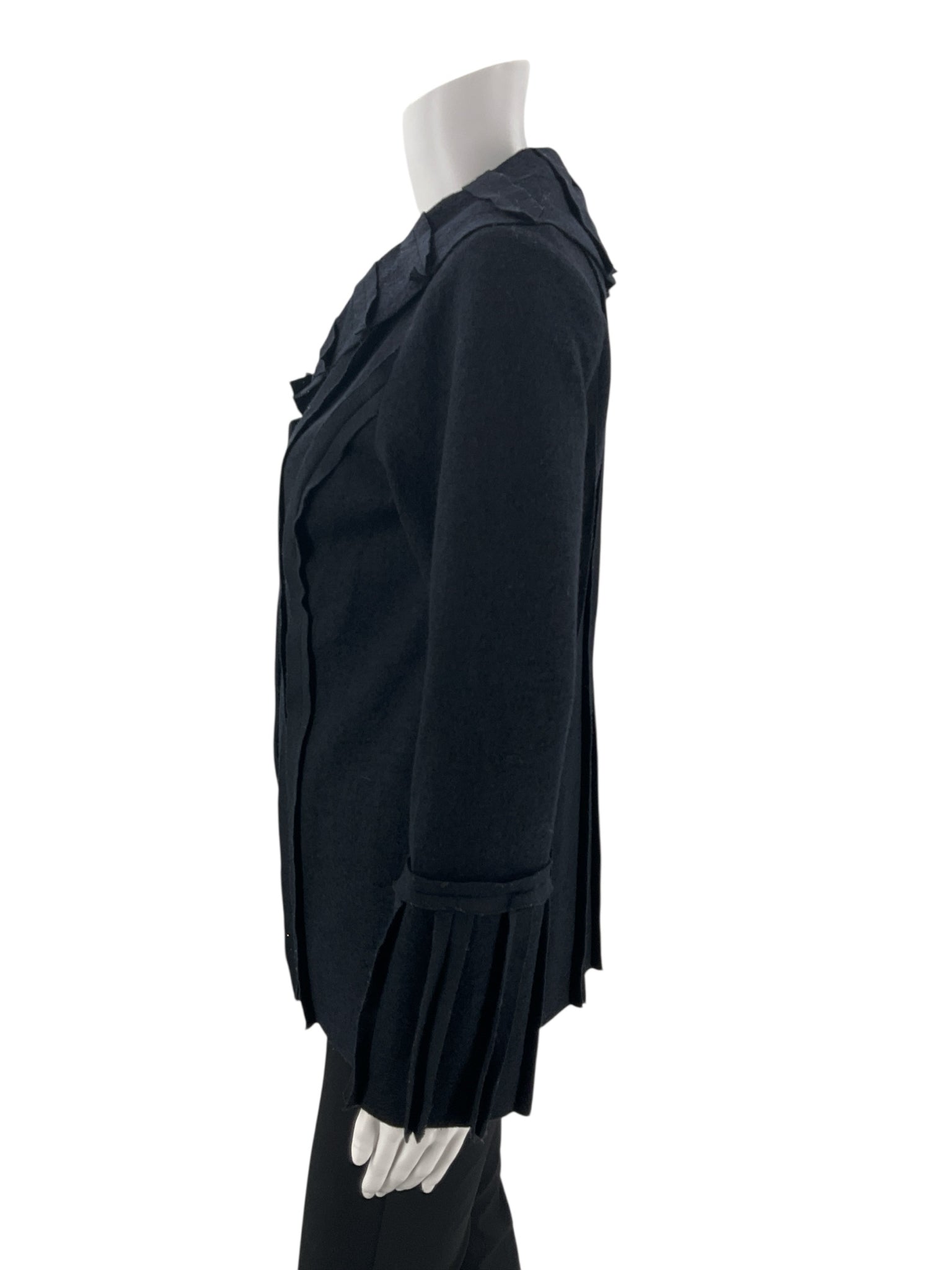 Soft Surroundings Black Solid Pre-Owned Ladies Jacket  Size Small