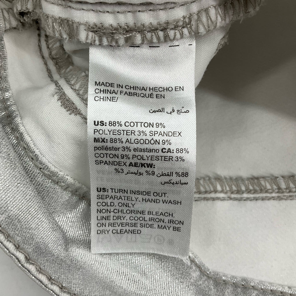 White House Black Market Silver Pre-Owned Ladies Shorts - Size 8