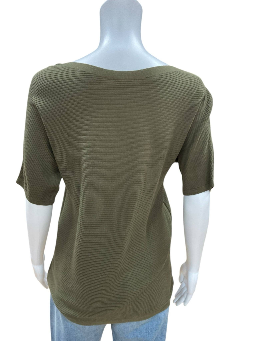 Talbots Green Solid Ladies Pre-Owned Top - Size Petite Small - Margaret’s Fine Consignment