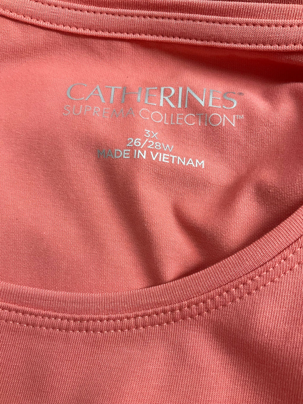 Catherine Orange Solid Pre-Owned Ladies Sleeveless Top - Size 3X