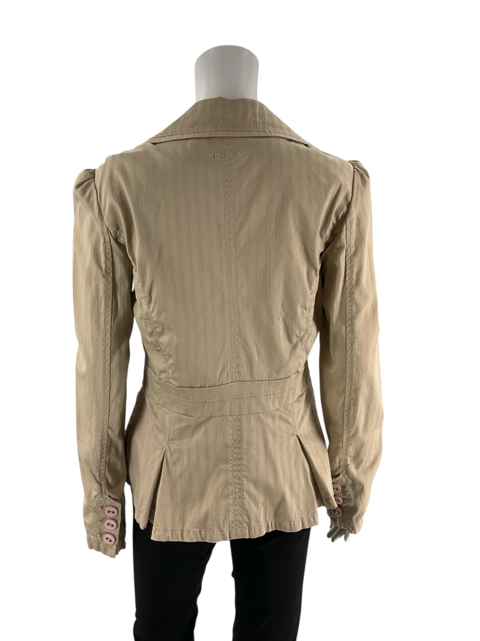 DKNY Jeans Khaki Solid Pre-Owned Ladies Jacket - Size Medium