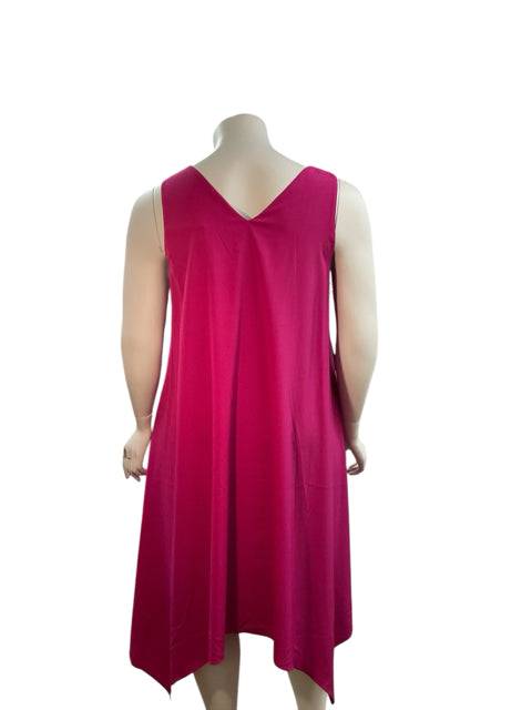 Alex Marie Fushia Solid Ladies Pre-Owned Dress - Size XL - Margaret’s Fine Consignment
