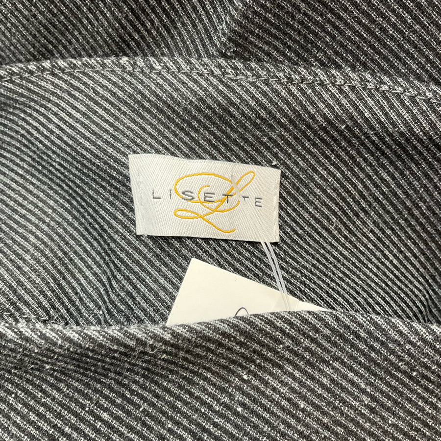 Lisette Black/Gray Stripe Pre-Owned Ladies Pants - Size 6