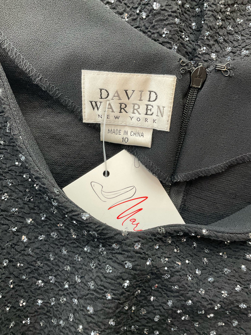 David Warren Black Pre-Owned Ladies Dress- Size 10