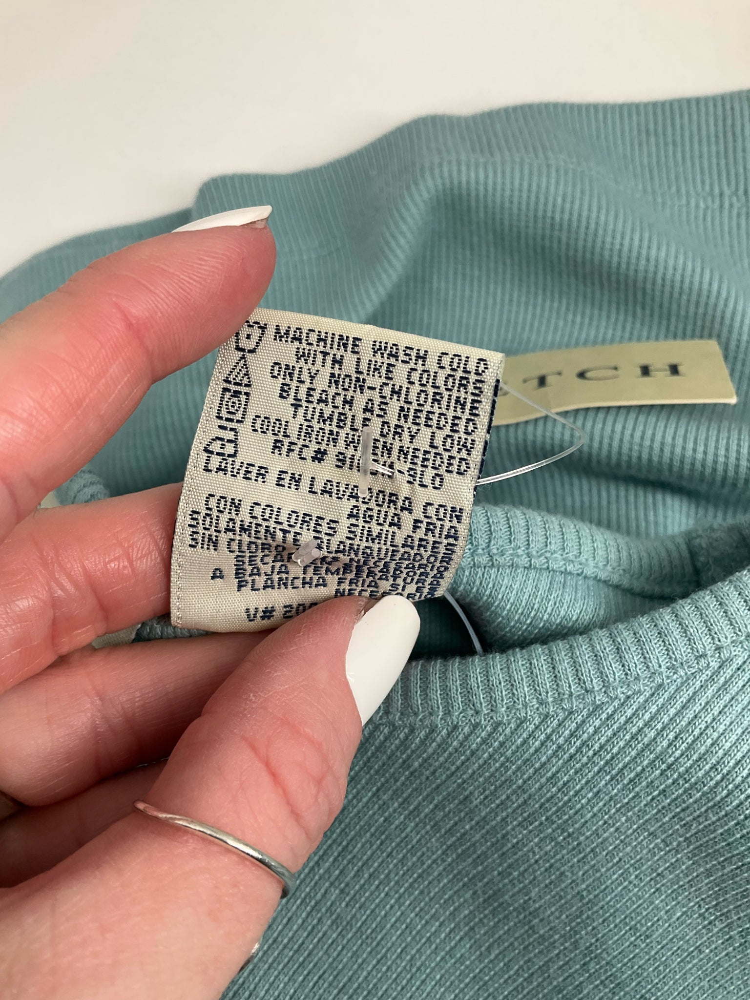 White Stag Aqua Green Solid Pre-Owned Ladies Top -  Size 18W