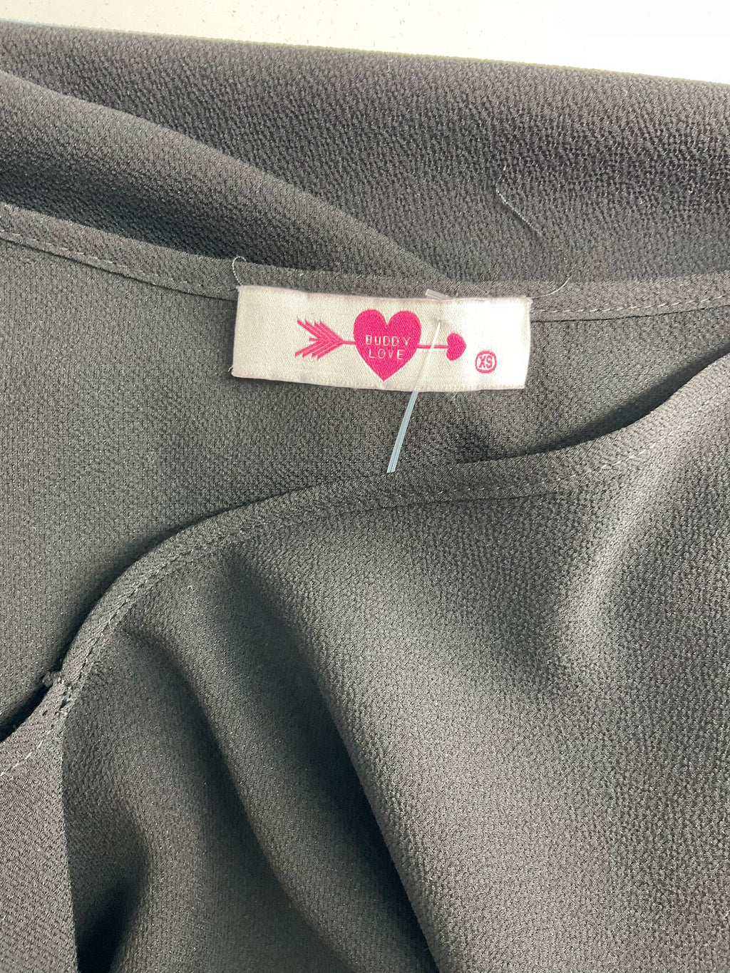 Buddy Love - Black Solid Pre-Owned Ladies Casual Top - Size XS