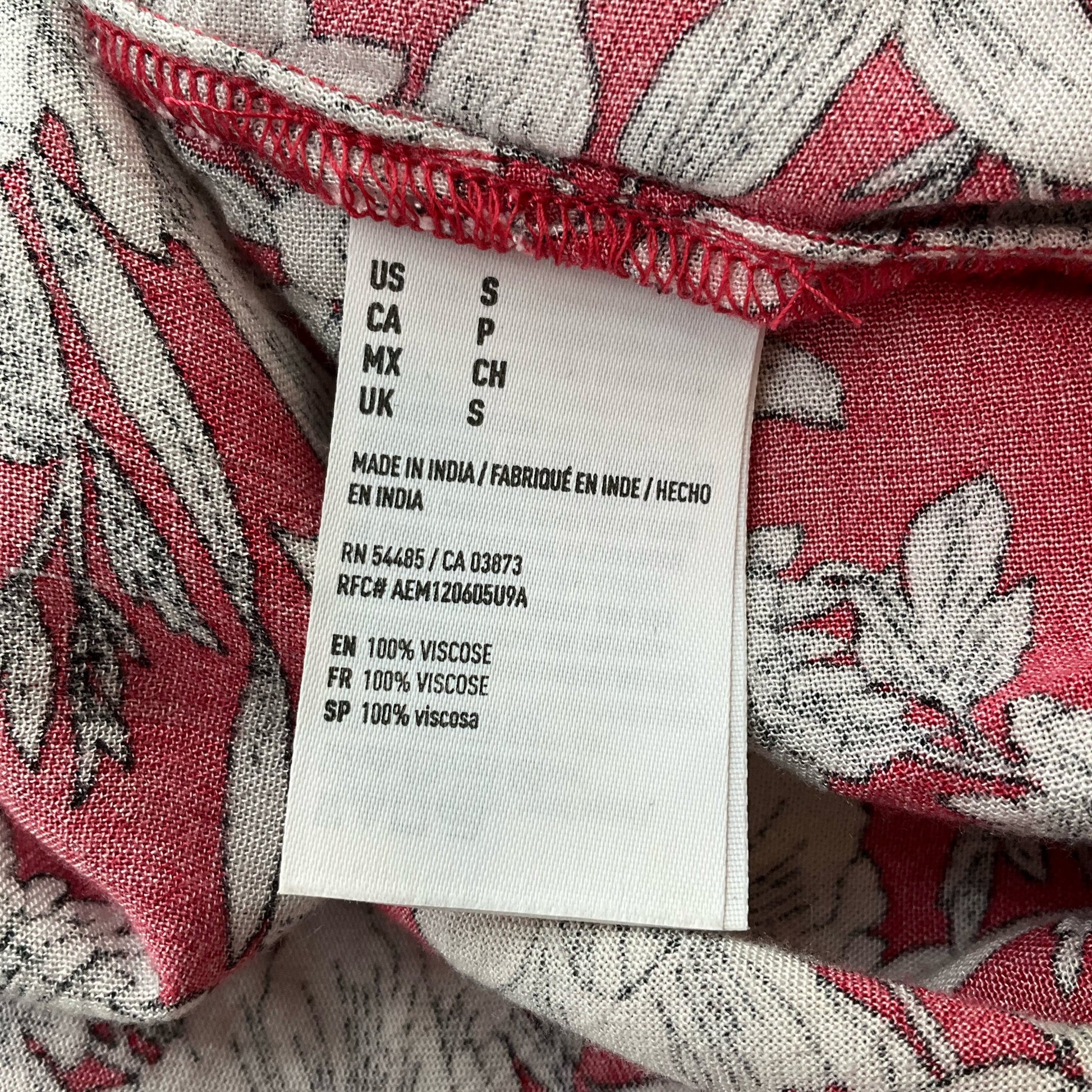 American Eagle Pink/White Floral Pre-Owned Ladies Dress - Size Small