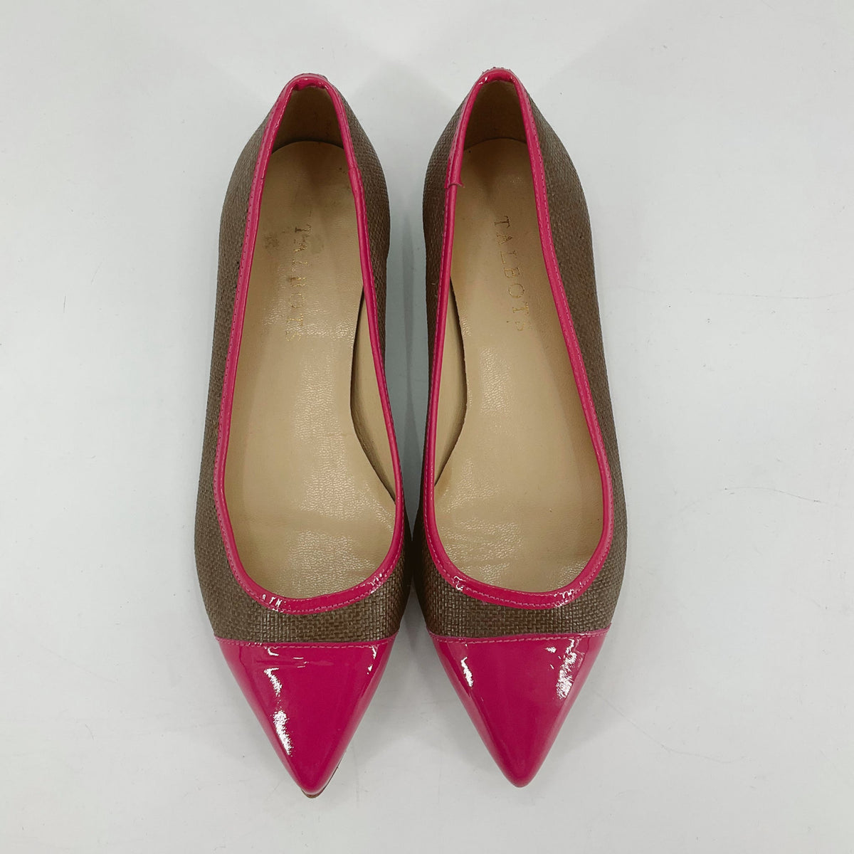 Talbots Brown/Pink Solid Pre-Owned Ladies Flats - Size 6