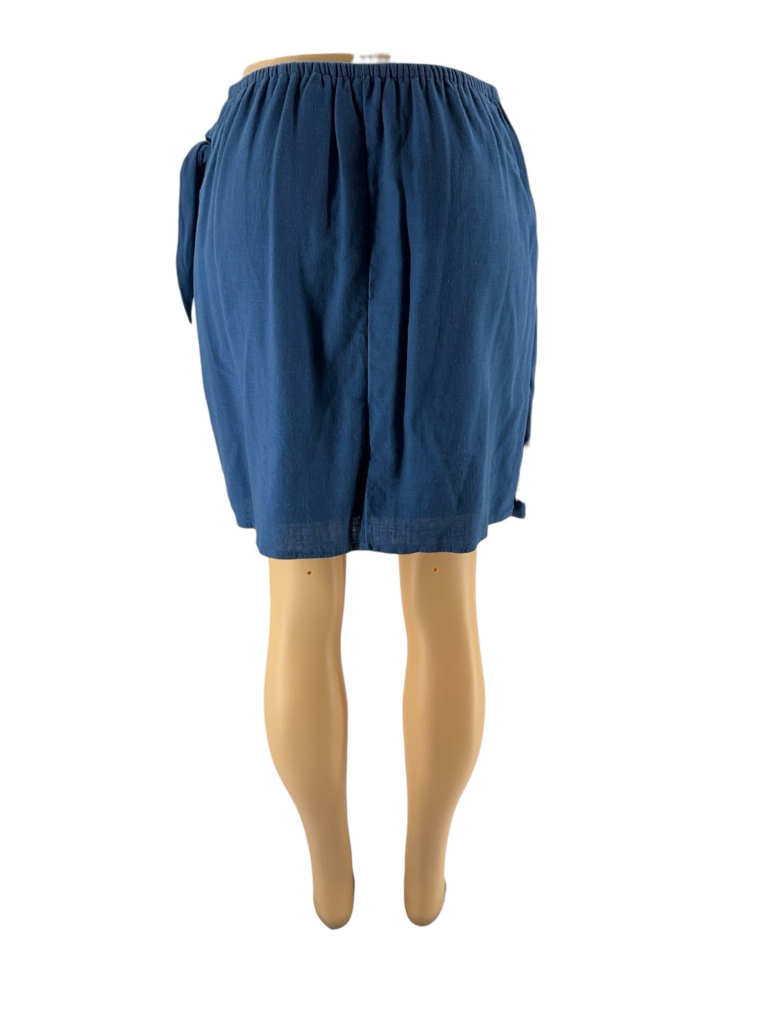 Lauren Conrad - Blue Solid Pre-Owned Ladies Skirt - Size Medium