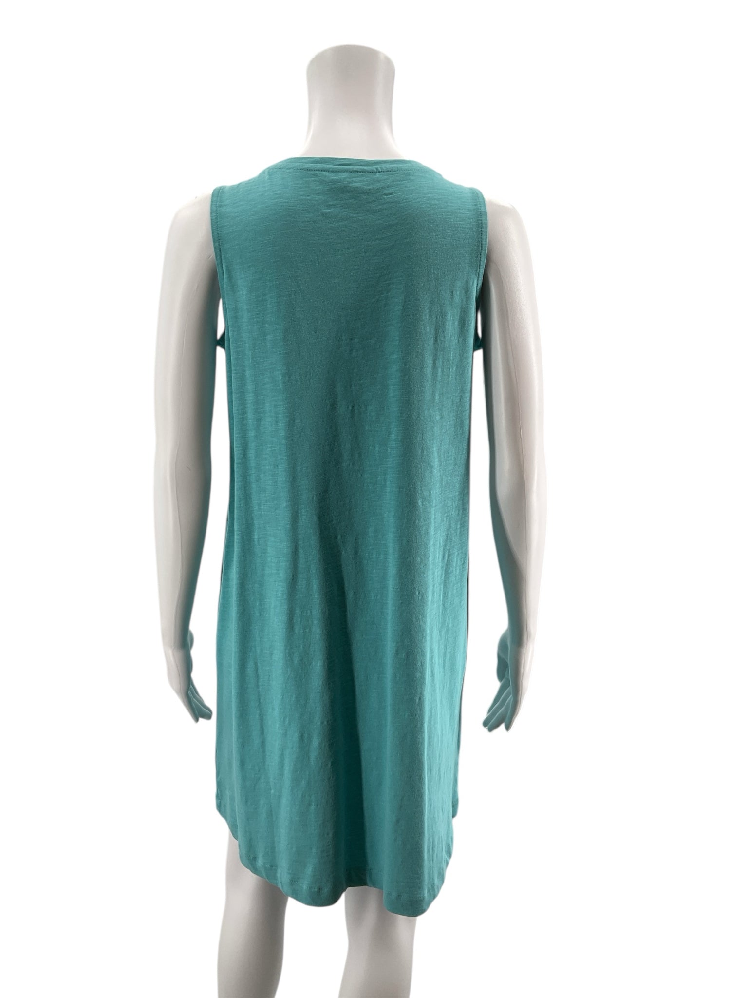 J Jill Aqua Solid Pre-Owned Ladies New With Tags Dress - Size Small Petite