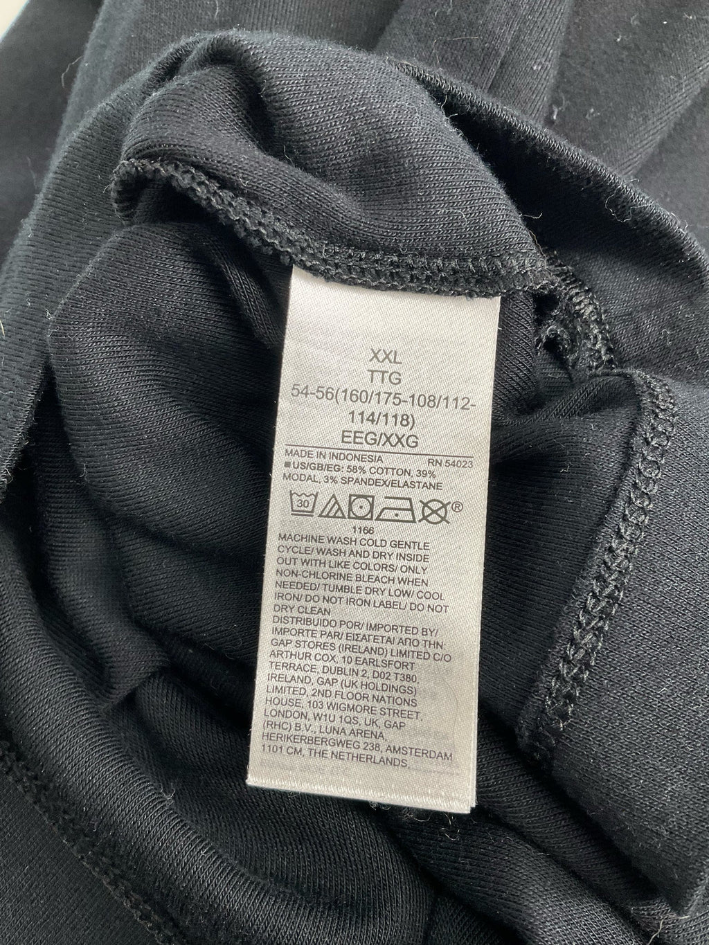 Gap Black Solid Pre-Owned Ladies Top - Size XXL