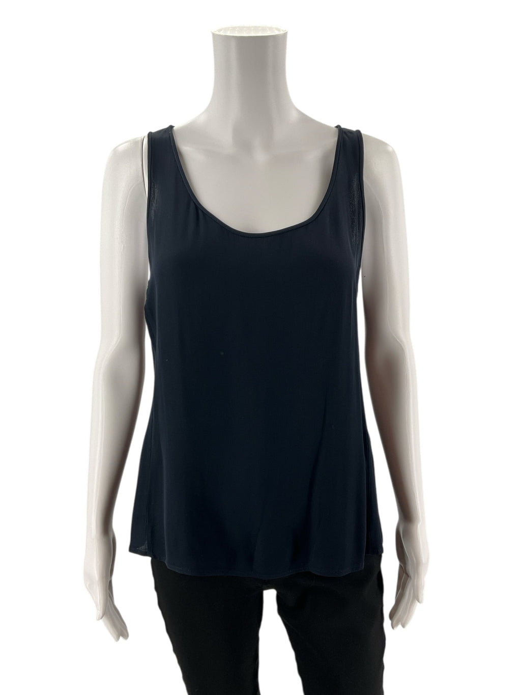 Armani Collezioni - Navy Solid Pre-Owned Ladies Casual Top - Size 14
