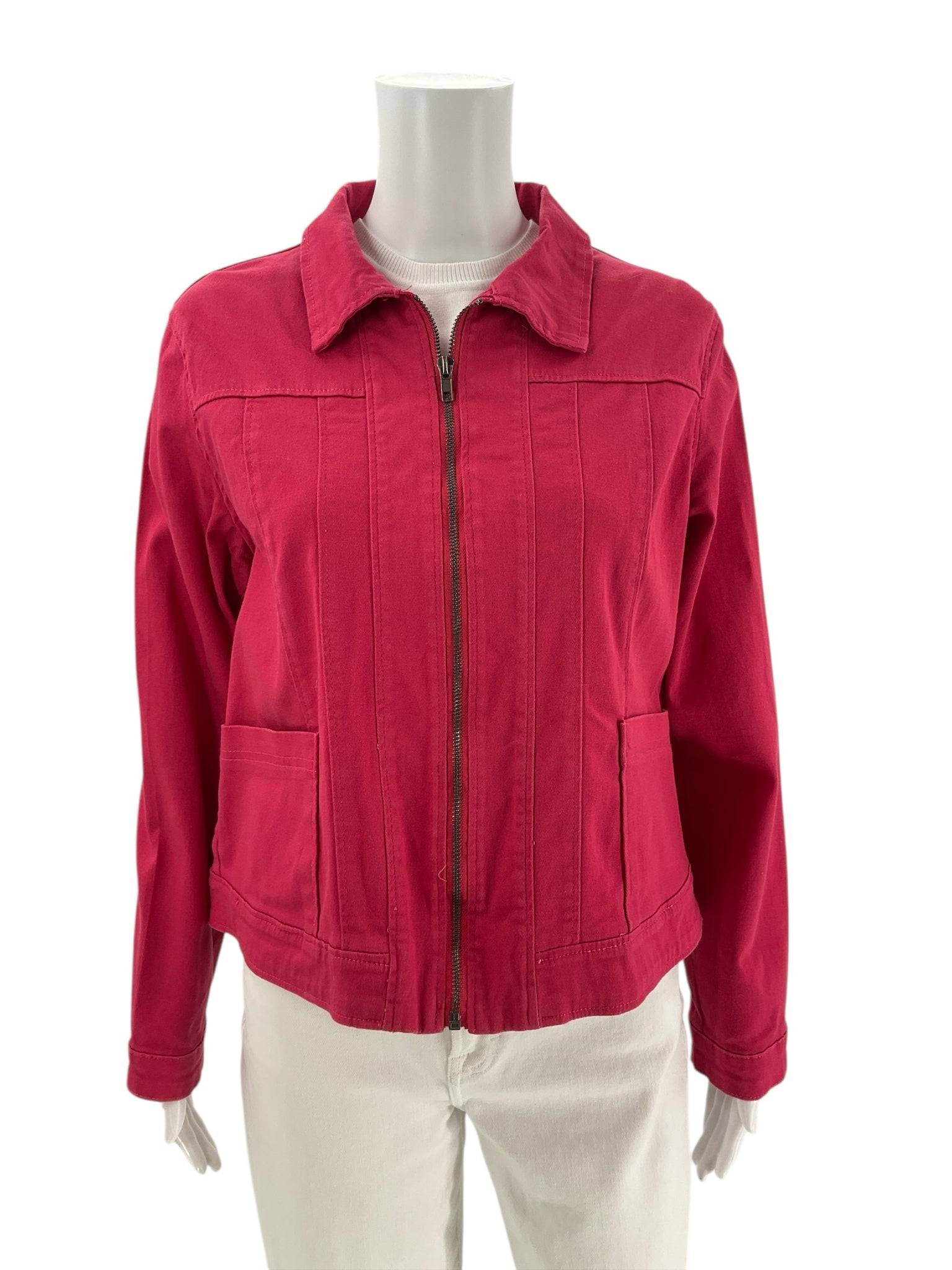 Skye's The Limit Pink Solid Pre-Owned Ladies Jacket - Size Large - Margaret’s Fine Consignment