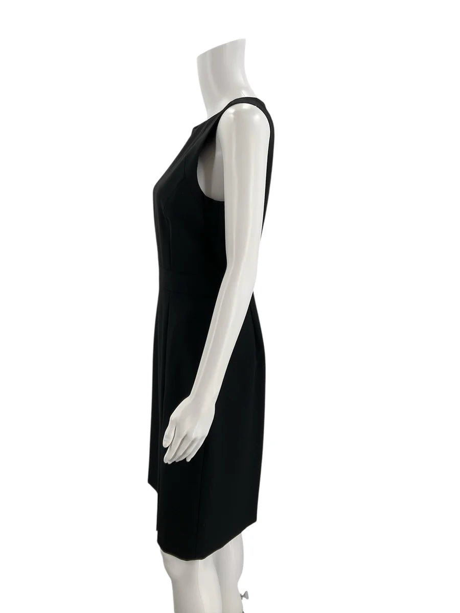 J. Crew Black Solid Wool Dress – Size 4, Excellent Pre-Owned