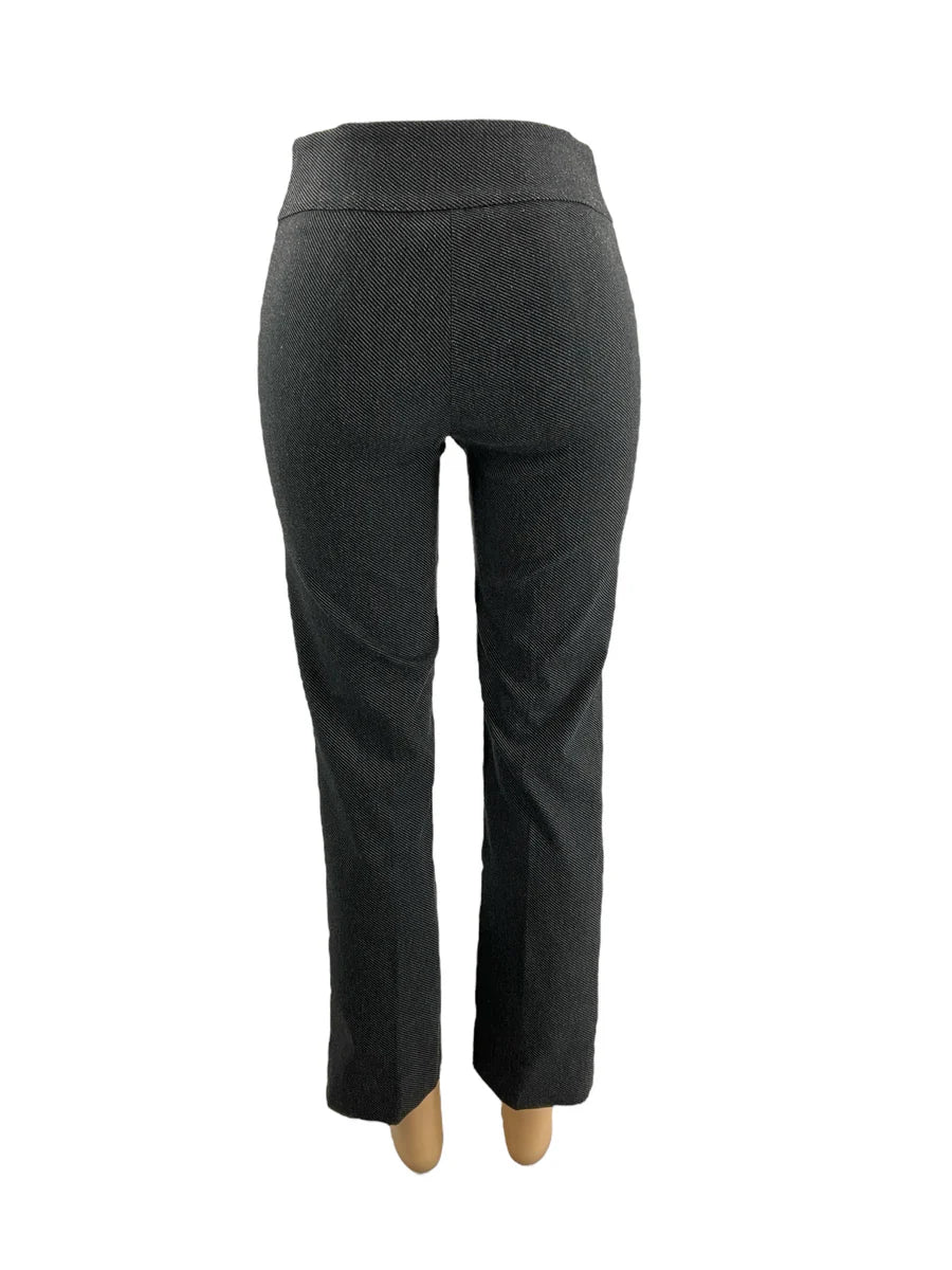 Lisette Black/Gray Stripe Pre-Owned Ladies Pants - Size 6
