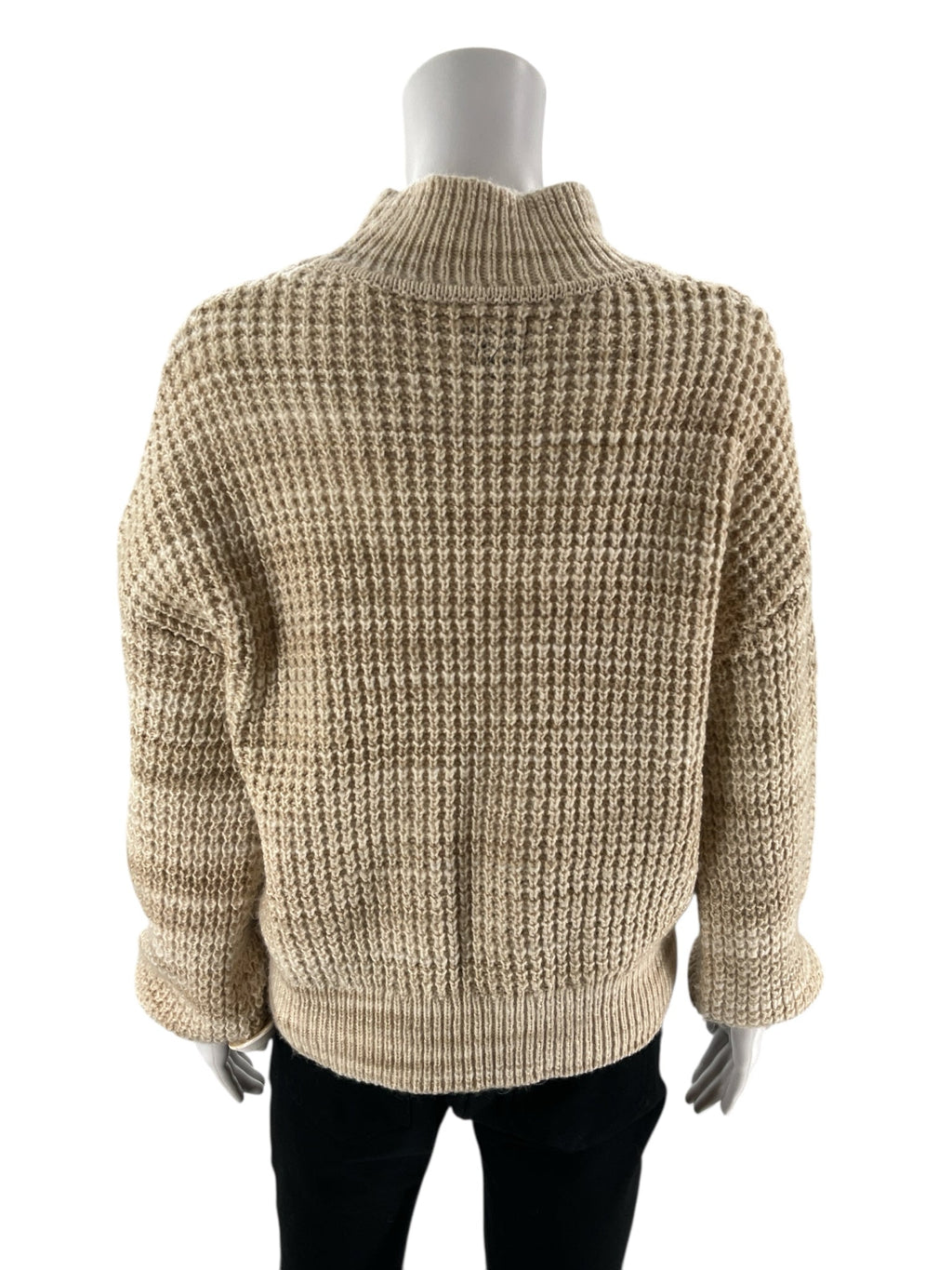 Gap Ecru/Tan Stripe Pre-Owned Ladies Casual Top - Size Medium