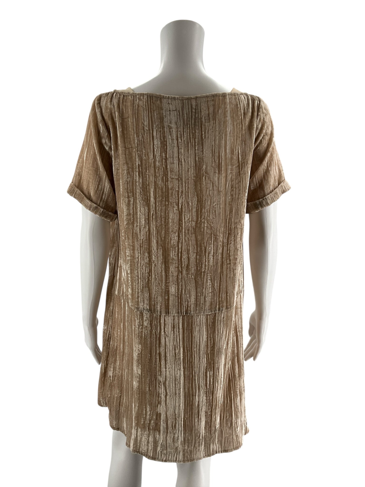 Floreat Cream Velvet Pre-Owned Ladies Dress - Size XS