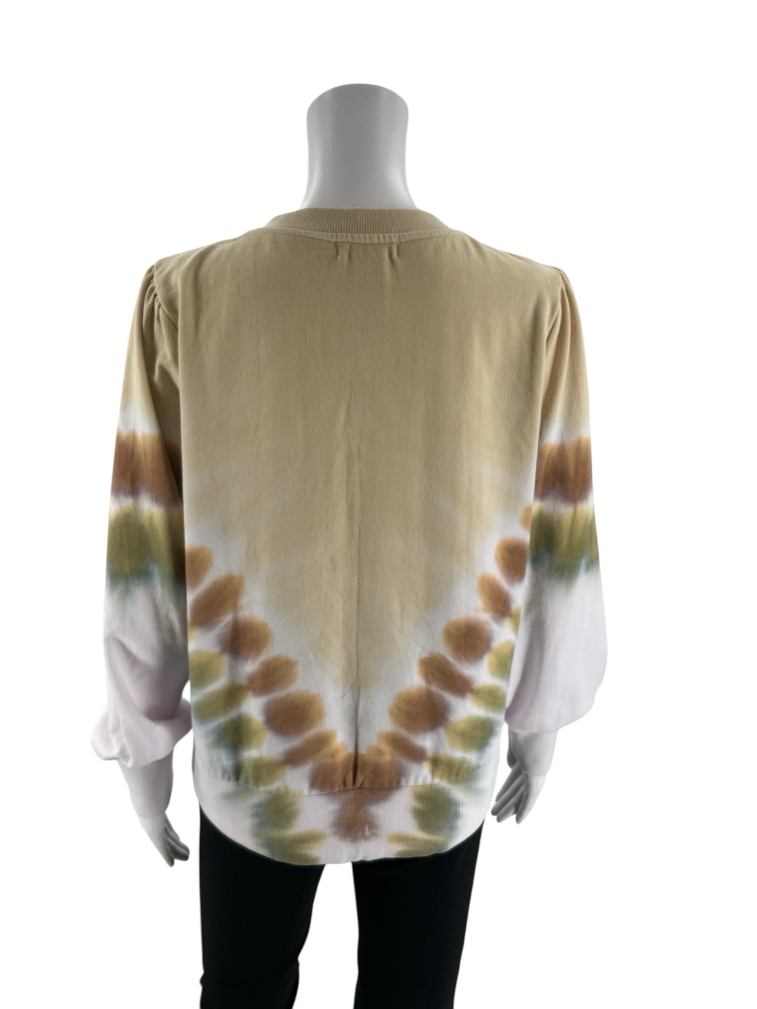 Design 365 Tan/White Tye Dye Pre-Owned Ladies Top -  Size Medium