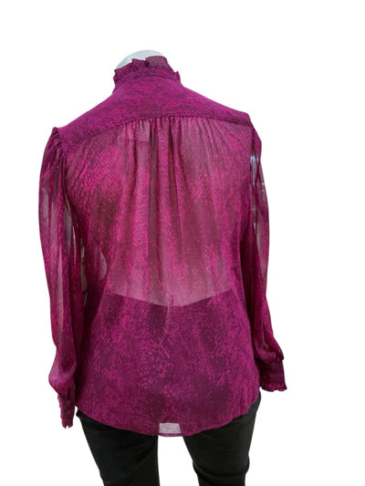 Chico's Fuschia Snake Pre-Owned Ladies New with Tags Top - Size XL