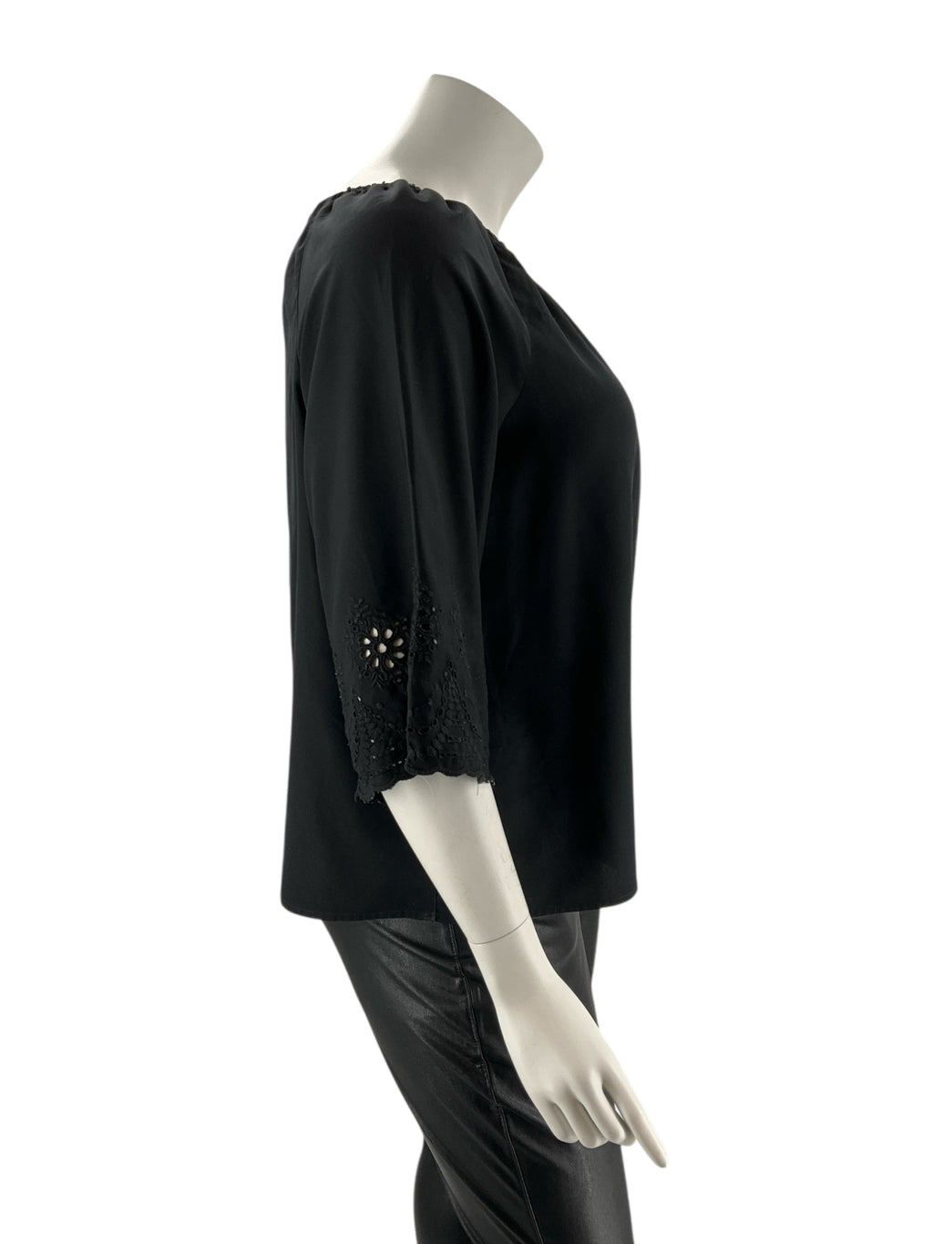 Chico's Black Solid Pre-Owned Ladies Casual Top -  Size XL