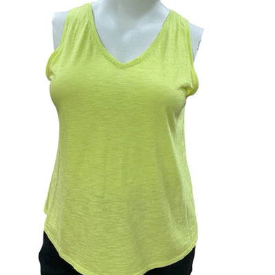 Chico's Lime Solid Pre-Owned Ladies Top - Size XL