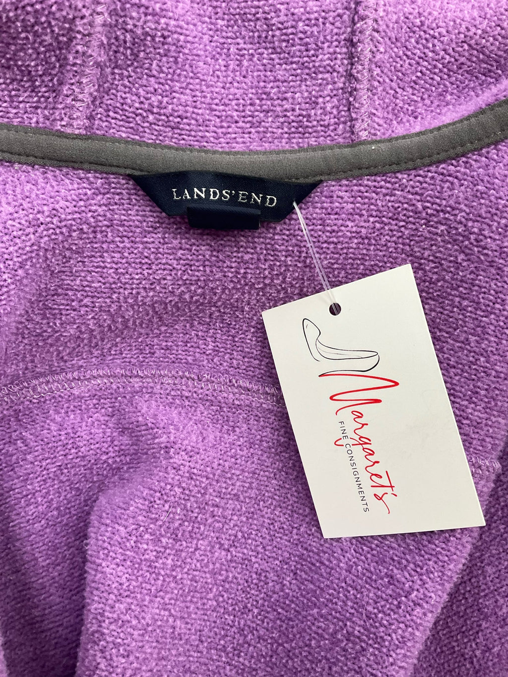 Lands End Purple Fleece Jacket - Size Small