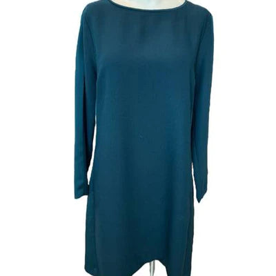 Zara Green Solid Pre-Owned Ladies Dress - Size Large