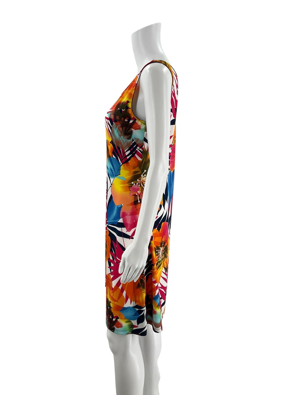Michael Tyler Multi-Color Tropical Floral Sleeveless Dress – Size Small, Excellent Pre-Owned - Margaret’s Fine Consignment