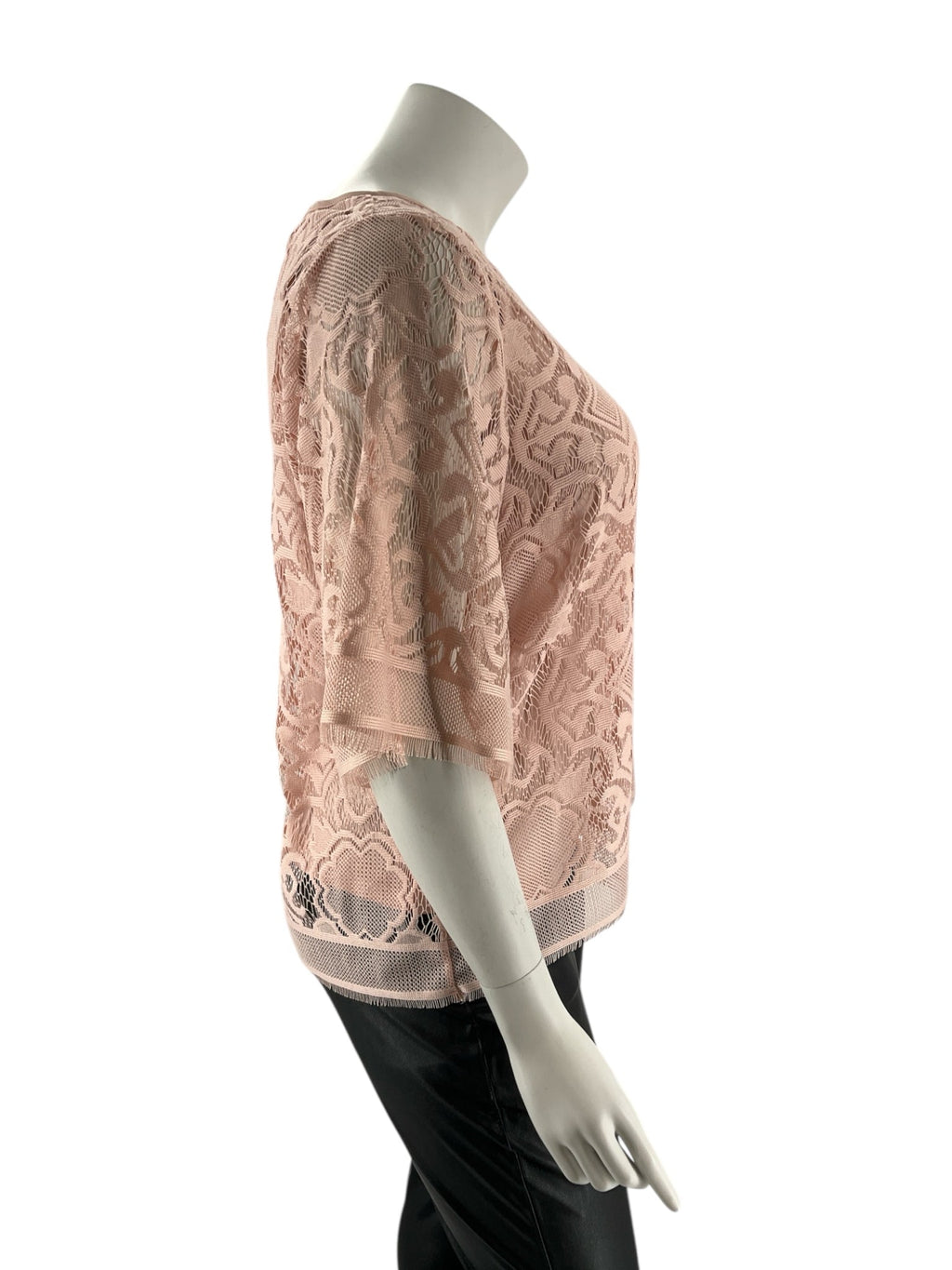 Worthington Blush Lace Pre-Owned Ladies Casual Top -  Size 0X
