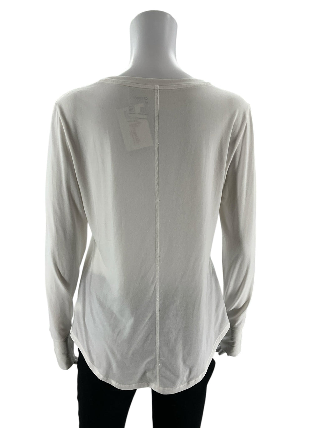 Gap fit - White Solid Pre-Owned Ladies Casual Top -  Size M