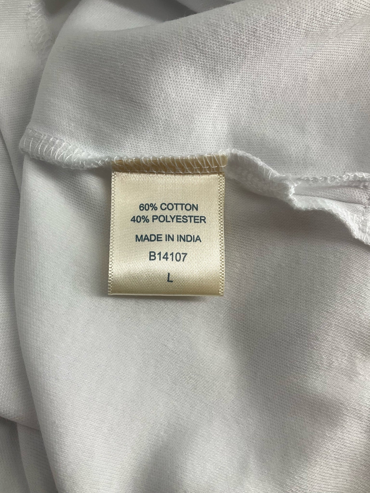 Blair - White Solid Pre-Owned Ladies Casual Top - Size Large