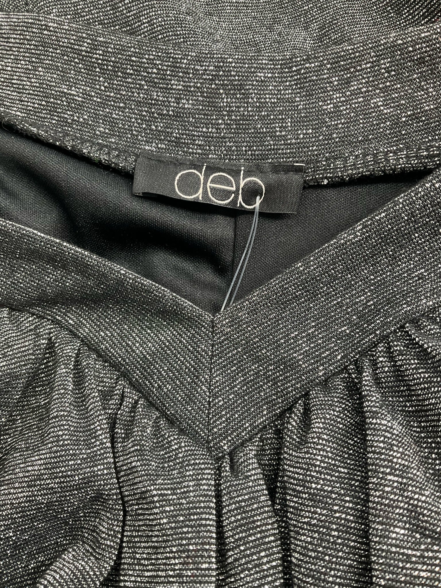 Deb Gray Sparkle Pre-Owned Ladies Sleeveless Top - Size 1X