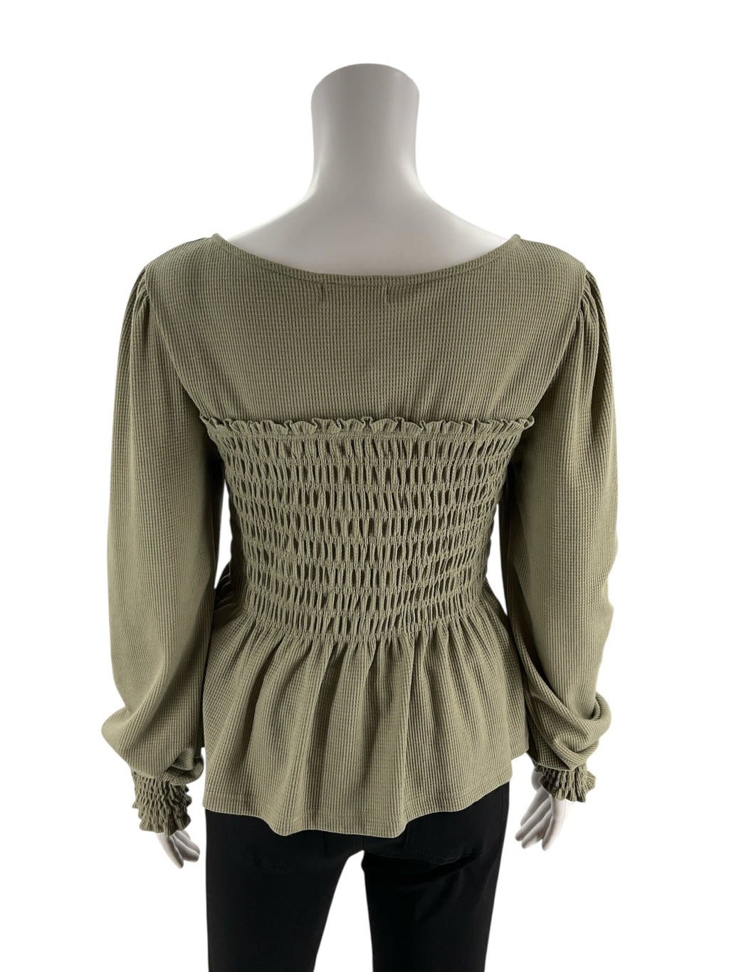 A'ltard State Olive Pre-Owned Ladies Casual Top - Size Medium
