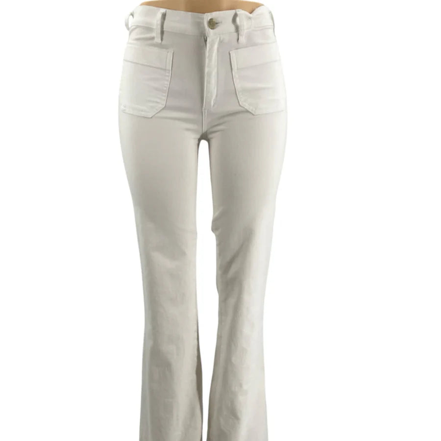 Gap White High-Rise Flare Jeans – Size 4, Excellent Condition