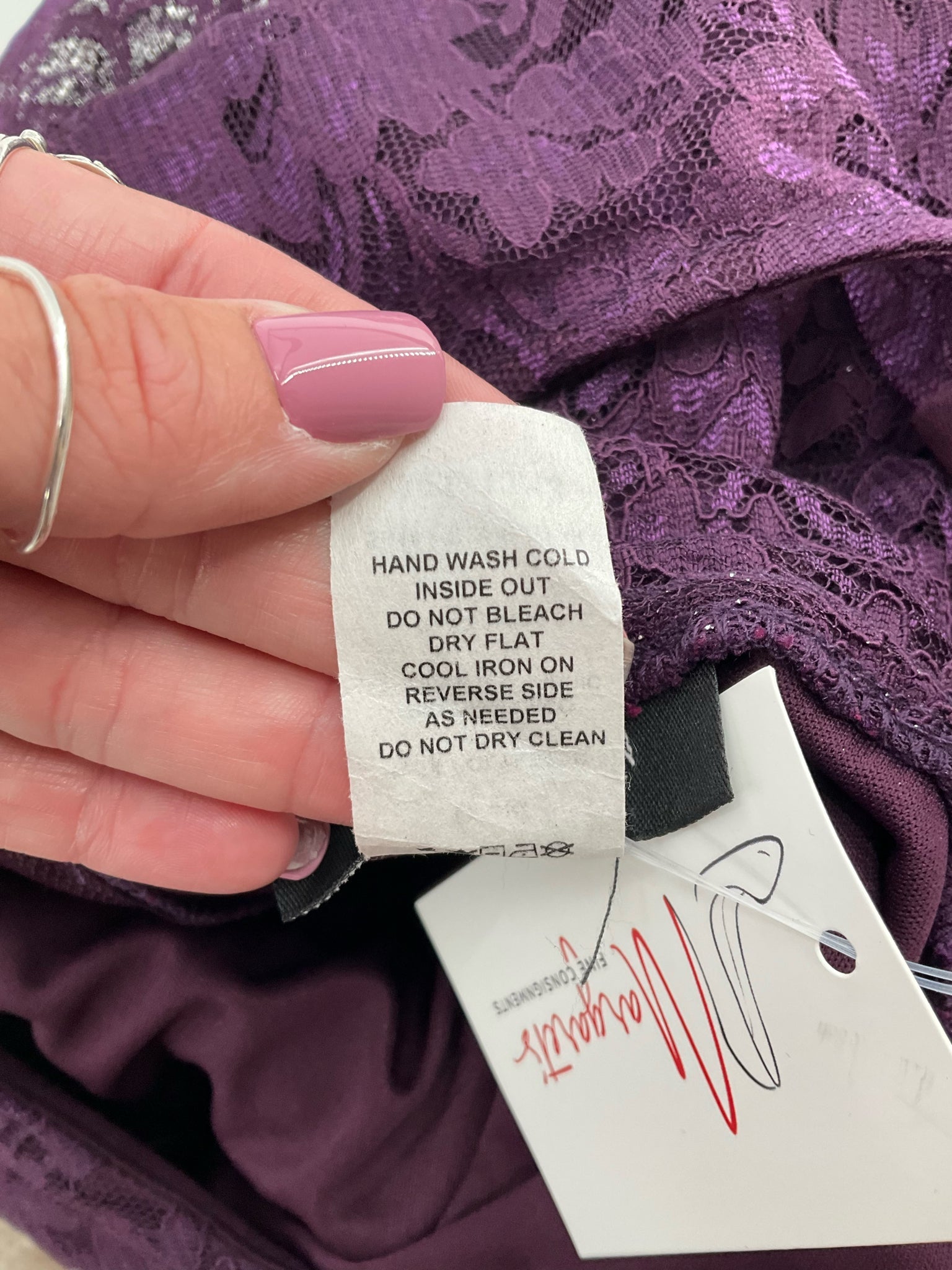 B Darlin Plum Pre-Owned Ladies Dress - Size 13/14