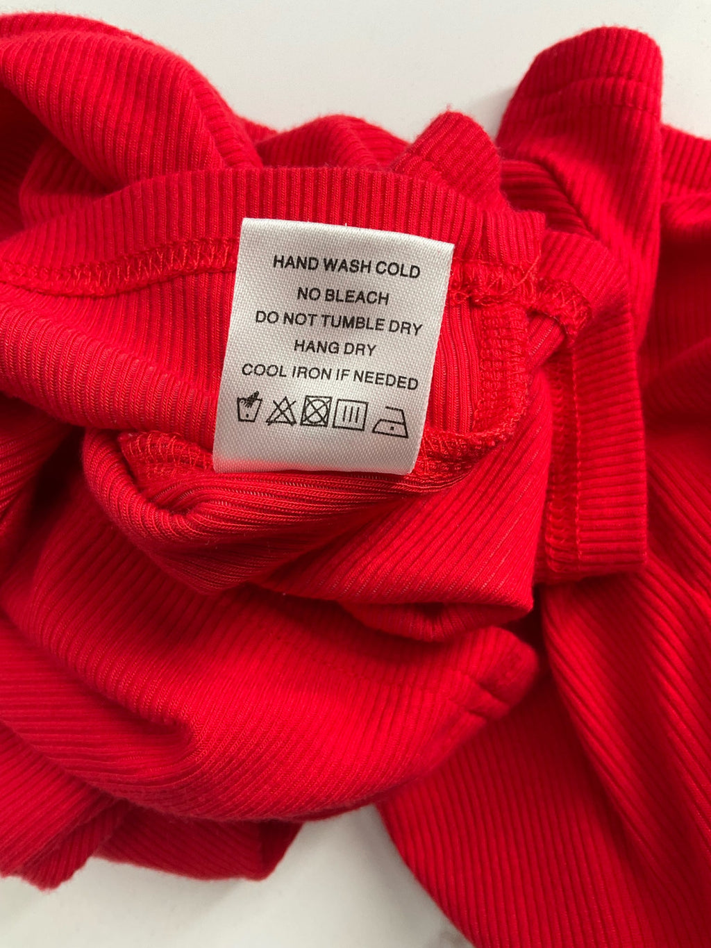 Superdown - Red Ribbed Pre-Owned Ladies Casual Top - Size XS