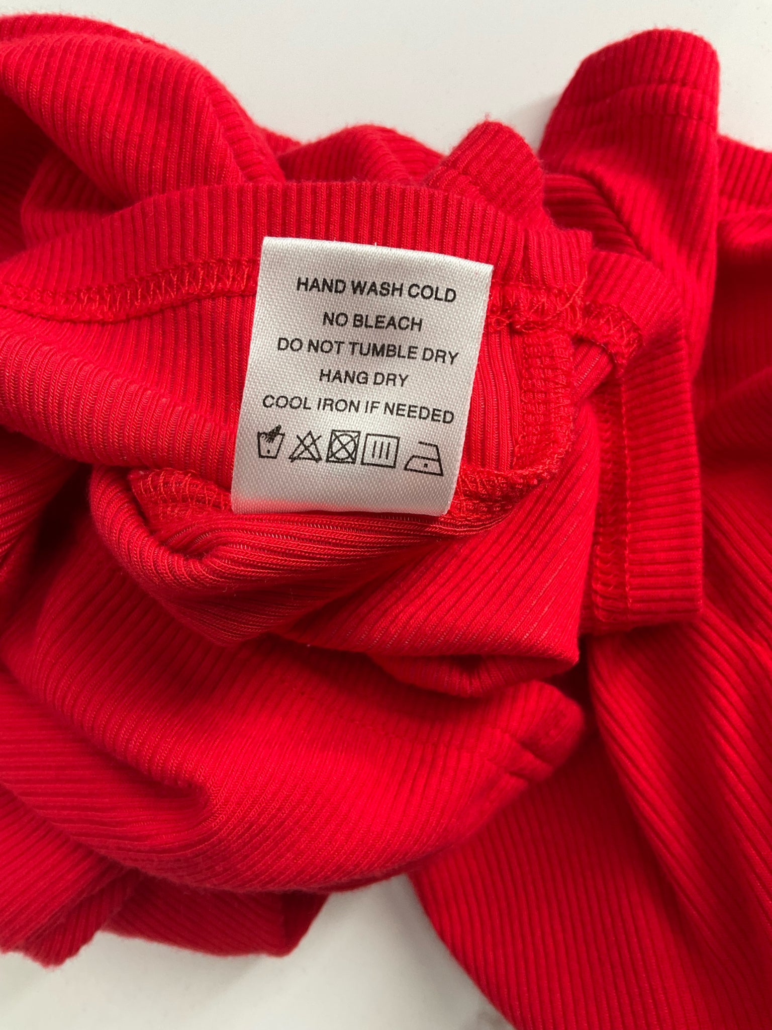 Superdown - Red Ribbed Pre-Owned Ladies Casual Top - Size XS