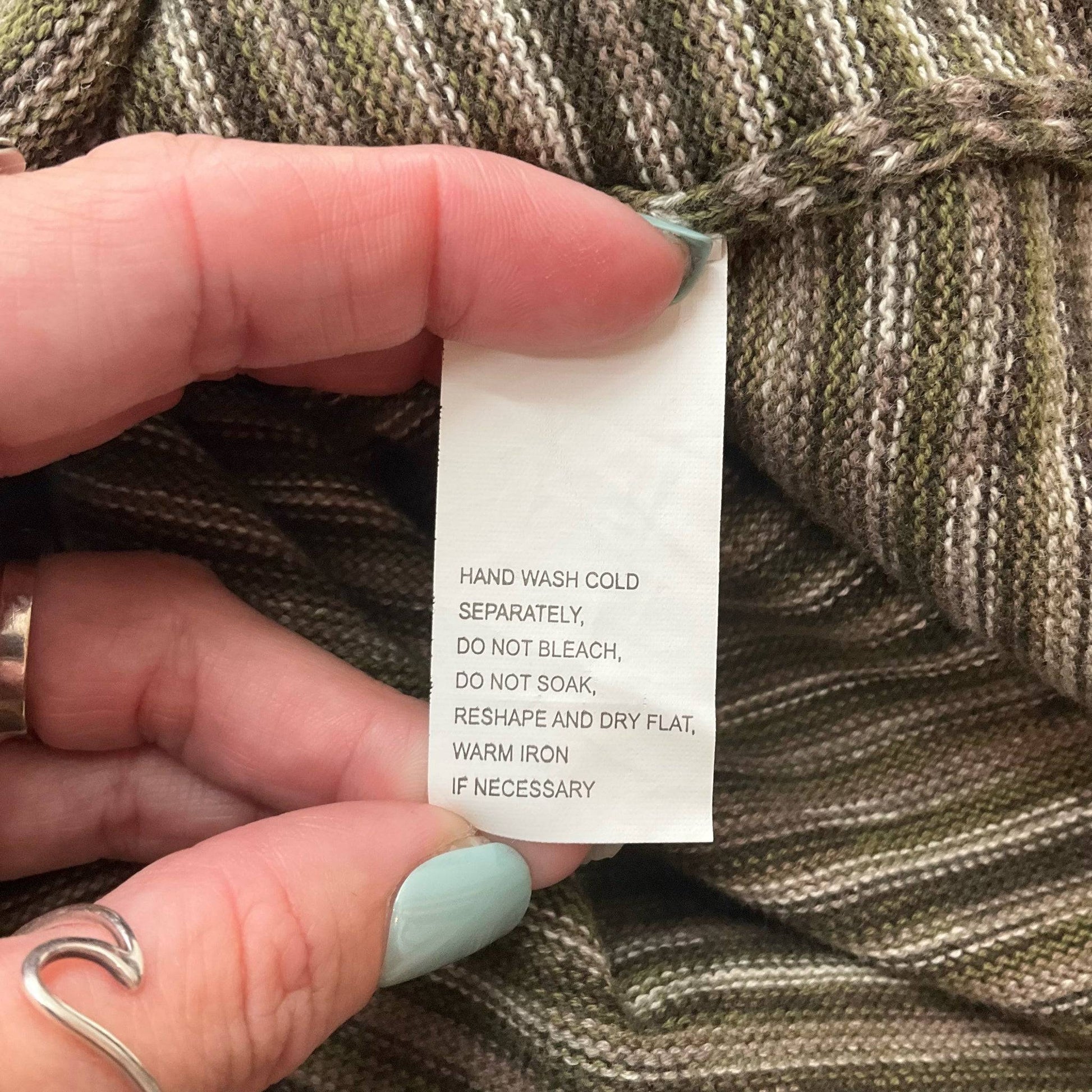 Eight Eight Eight Olive Stripe Top - Size Small - Margaret’s Fine Consignment