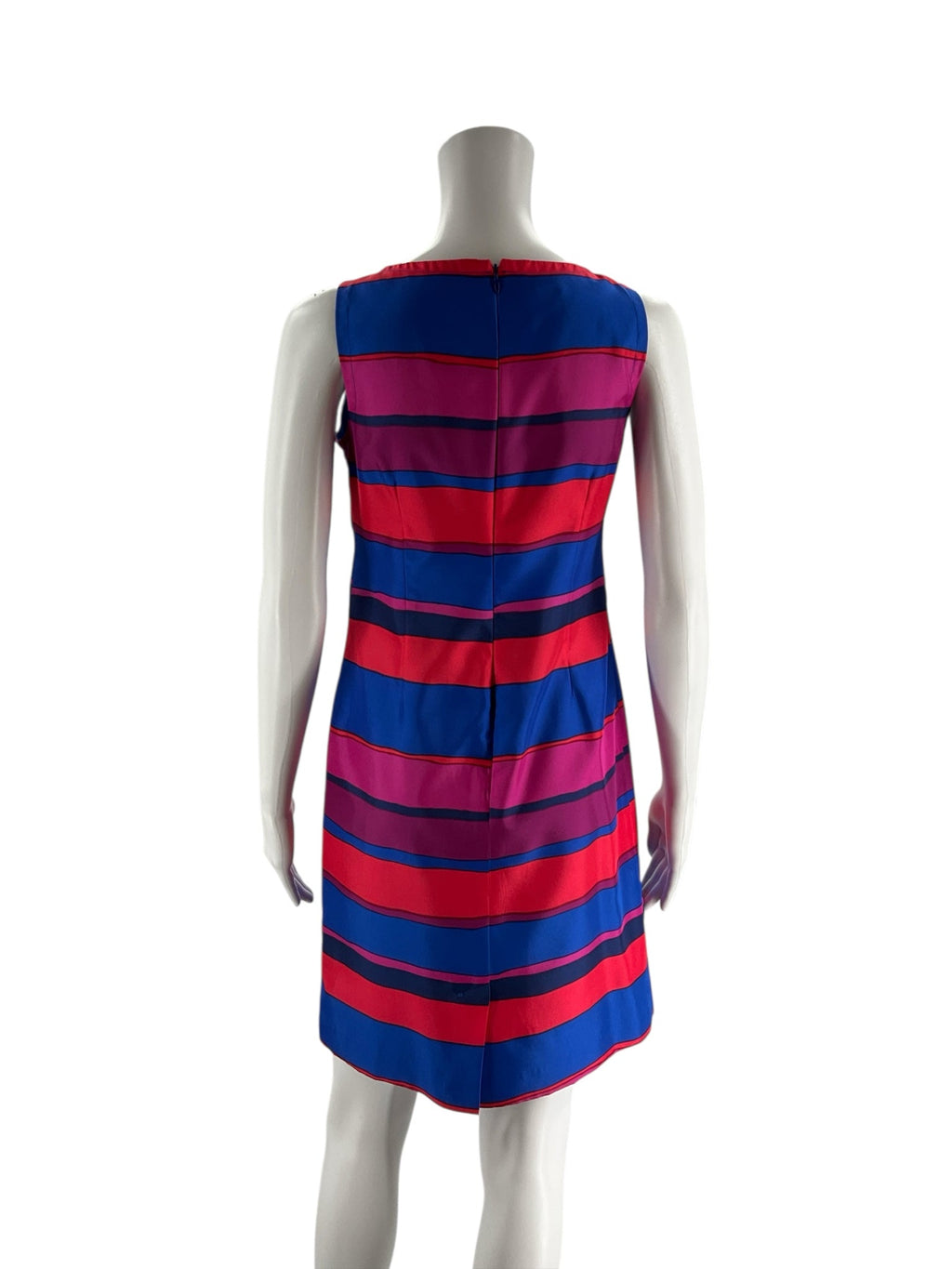 Talbots Blue/pink Stripe Pre-Owned Ladies Dress - Size 2 Petite